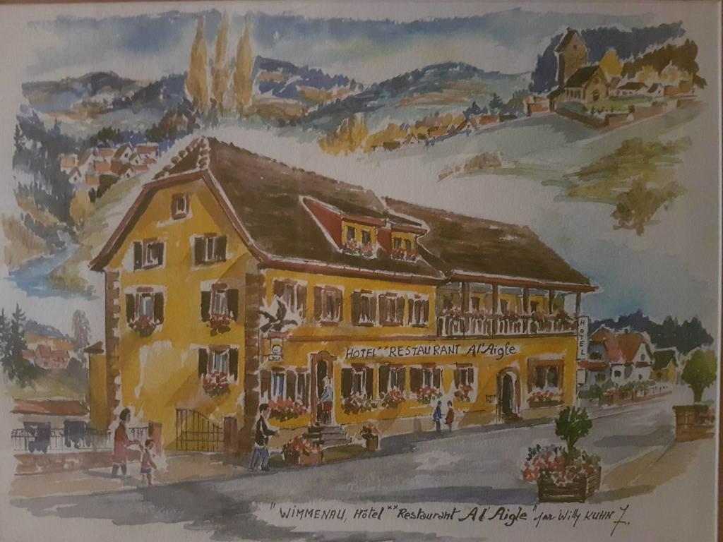 Restaurant A L'Aigle Hotel Wimmenau ภายนอก รูปภาพ